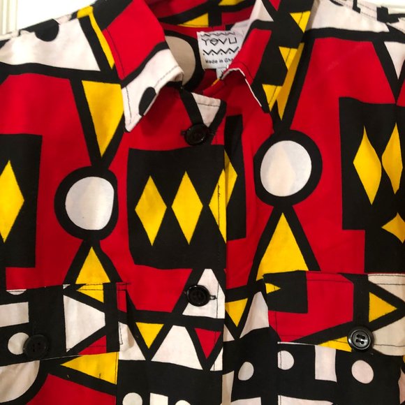 NWT Yevu Crop Jacket in Geo sz XL - Picture 4 of 8